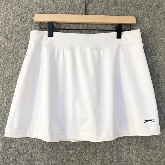 Slazenger Dresses & Skirts - Slazenger Womens White Tennis Pickleball Skirt Built-in Shorts 14" Length